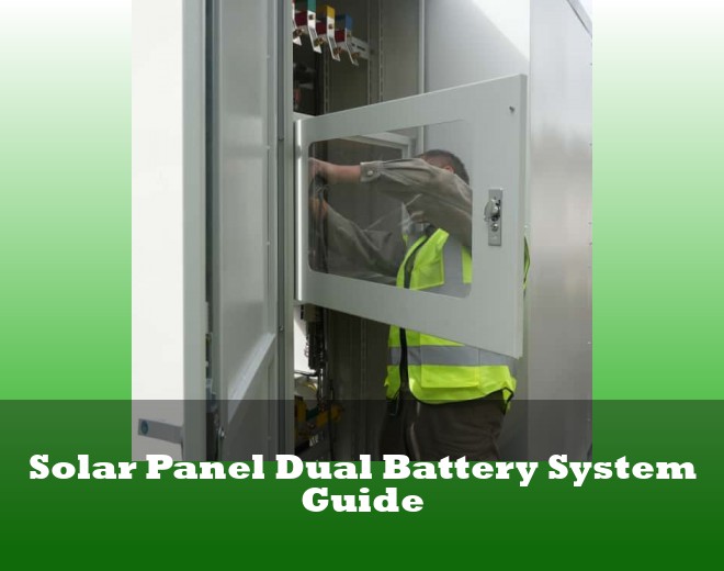 Solar Panel Dual Battery System Guide